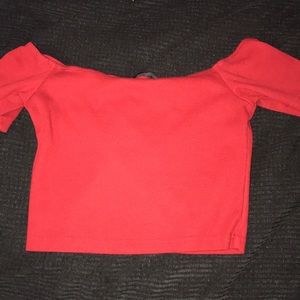 Red crop top from shein!